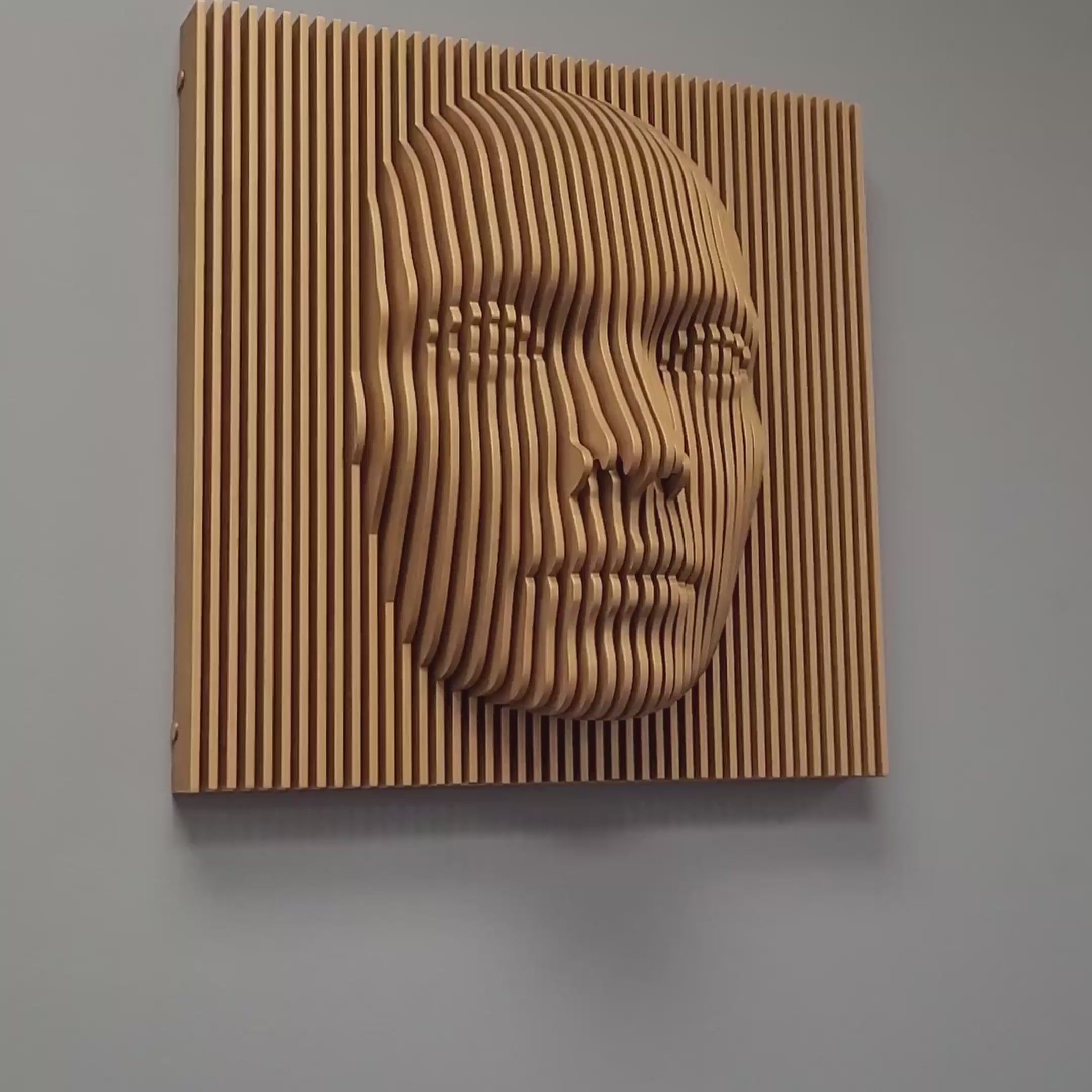 human face custom wall art